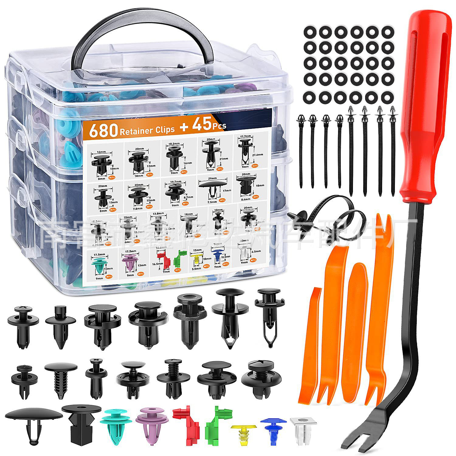 Adecuado para Honda HE184 nylon hebilla coche clip fijo 23 tipos de parachoques Fender Rivet cinturón