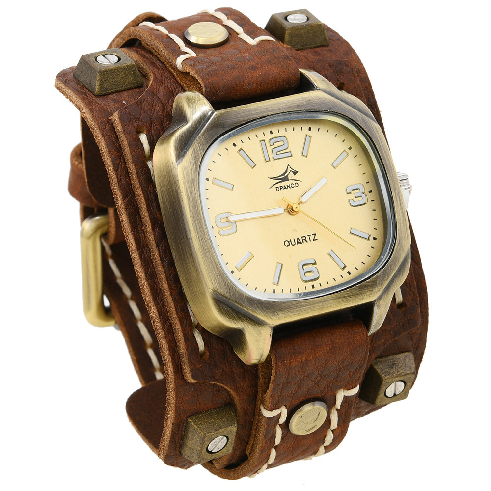 Retro leather adjustable watch handmade