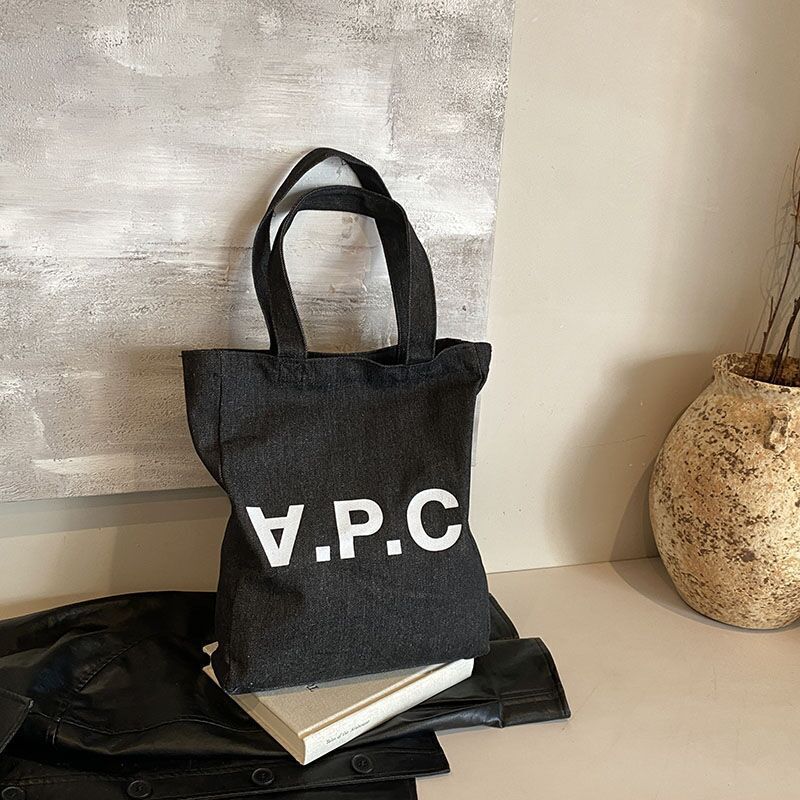 Hot sale canvas bag shopping bag tote bag Denim shoulder bag ladies messenger bag apc Denim canvas bag