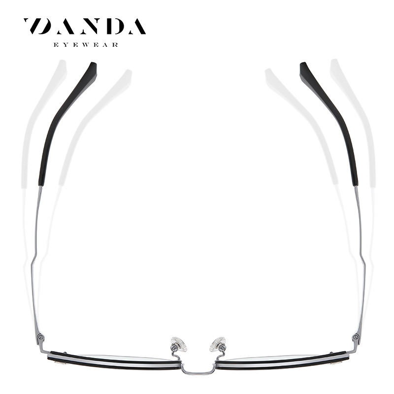 ST6205 ultra-ligero puro titanio miopía anti-azul gafas de luz Nuevo marco artístico gafas cuadradas de titanio puro