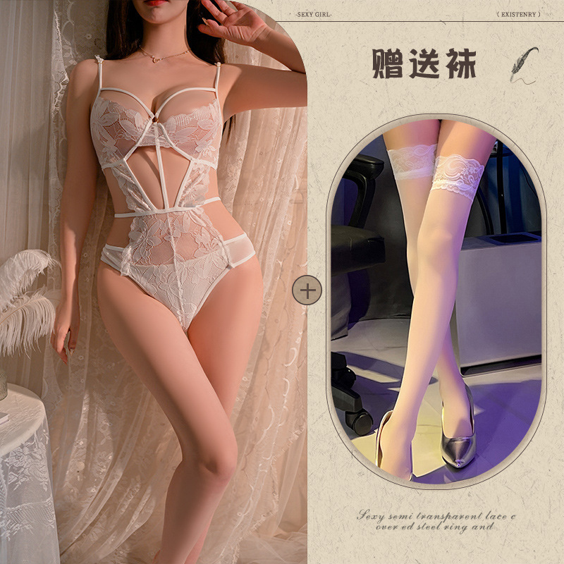 흰색 + 흰색 스타킹