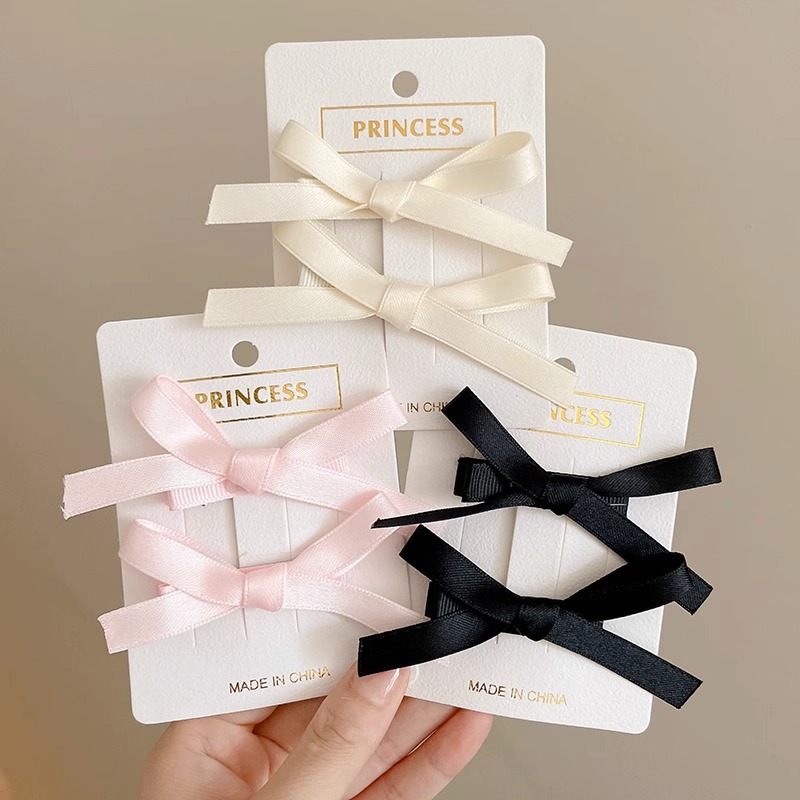 Horquilla de cinta de lazo para el cabello trenzado femenino clip para el cabello clip para el cabello 2025 nuevo clip de una sola palabra flequillo clip para el cabello roto tocado