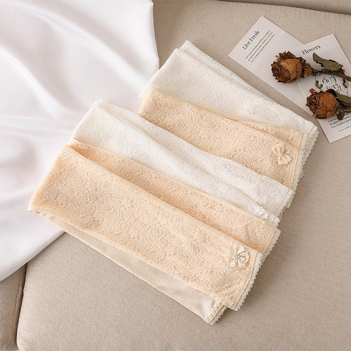 Sun Protection Sleeve Socks, Ice Silk, Summer Women's Lace Silk Sericulture Breathable Driving Sunshade Sleeve Gloves, Dropshipping