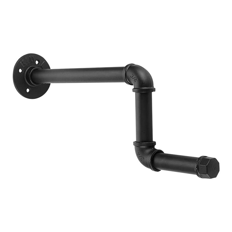 Soporte de tubería americana ropa industrial pared estante decoración del hogar pared pantalla palabra en forma de Z ropa rack