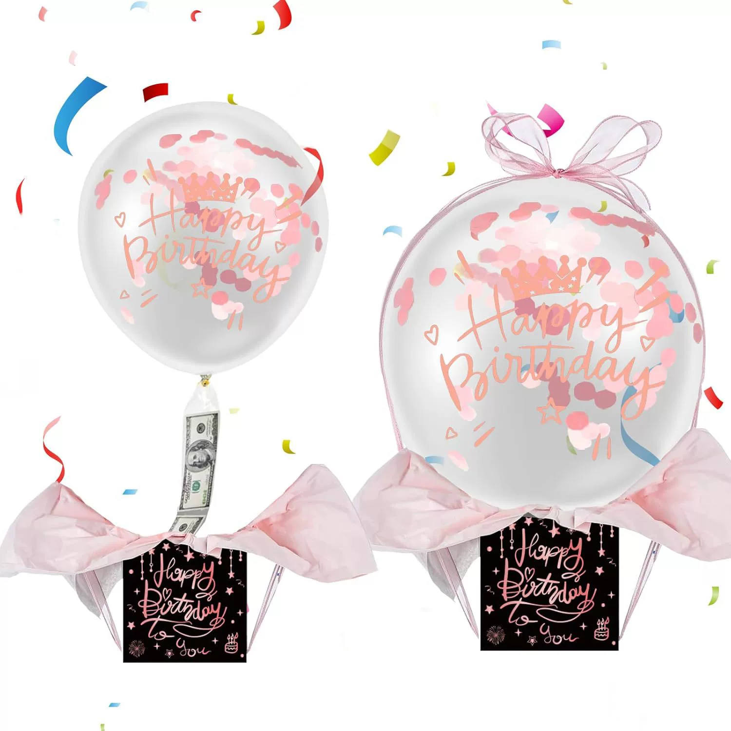 Подарочная коробка-сюрприз с шариками для дня рождения, устойчивая к высоким и низким температурам, для друзей, братьев и сестер.