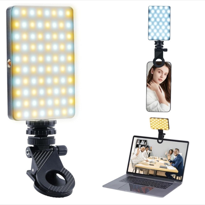 Luz de relleno para teléfonos móviles y tabletas, luz para transmisión en vivo de video, flash para fotografía con cámara, luz de bolsillo a todo color, luz potente