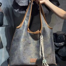 韩国小众HOBO慵懒风时尚网红爆款托特包女大容量单肩通勤包26新款