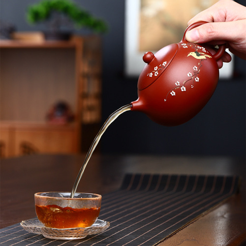 Meihu Yixing Zisha teapot wholesale pure handmade famous original ore Dahongpao Daxishi teapot tea set