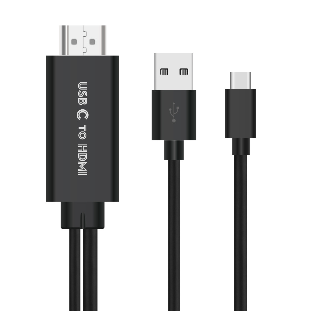 USB-C al convertidor de HDMI Teléfono móvil al cable de la conversión de HDTV USB