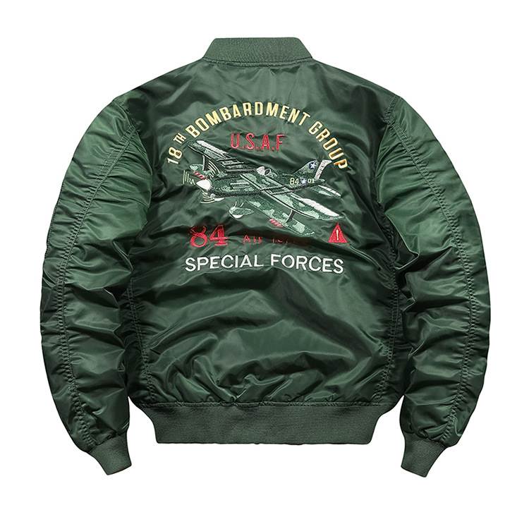 Jacket 2024 Spring and Autumn flying suit loose embroidered solid color baseball jacket men's trend_voghion.com