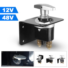 Car modification 12V-48V yacht RV battery power-off switch with locking panel power main switch 20247