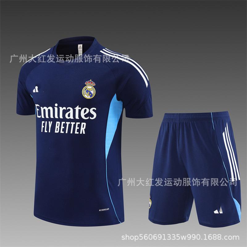 2526 Real Madrid Blue de manga corta