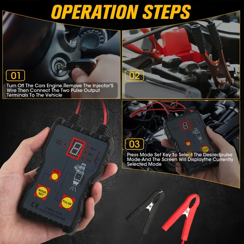 Car fuel injector tester, testing tool, cleaning tool, car repair tool, hot-selling in cross-border foreign trade