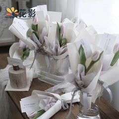 Flower shadow small bouquet lining paper waterproof milk cotton removable tissue paper flower wrapping paper flower shop supplies
