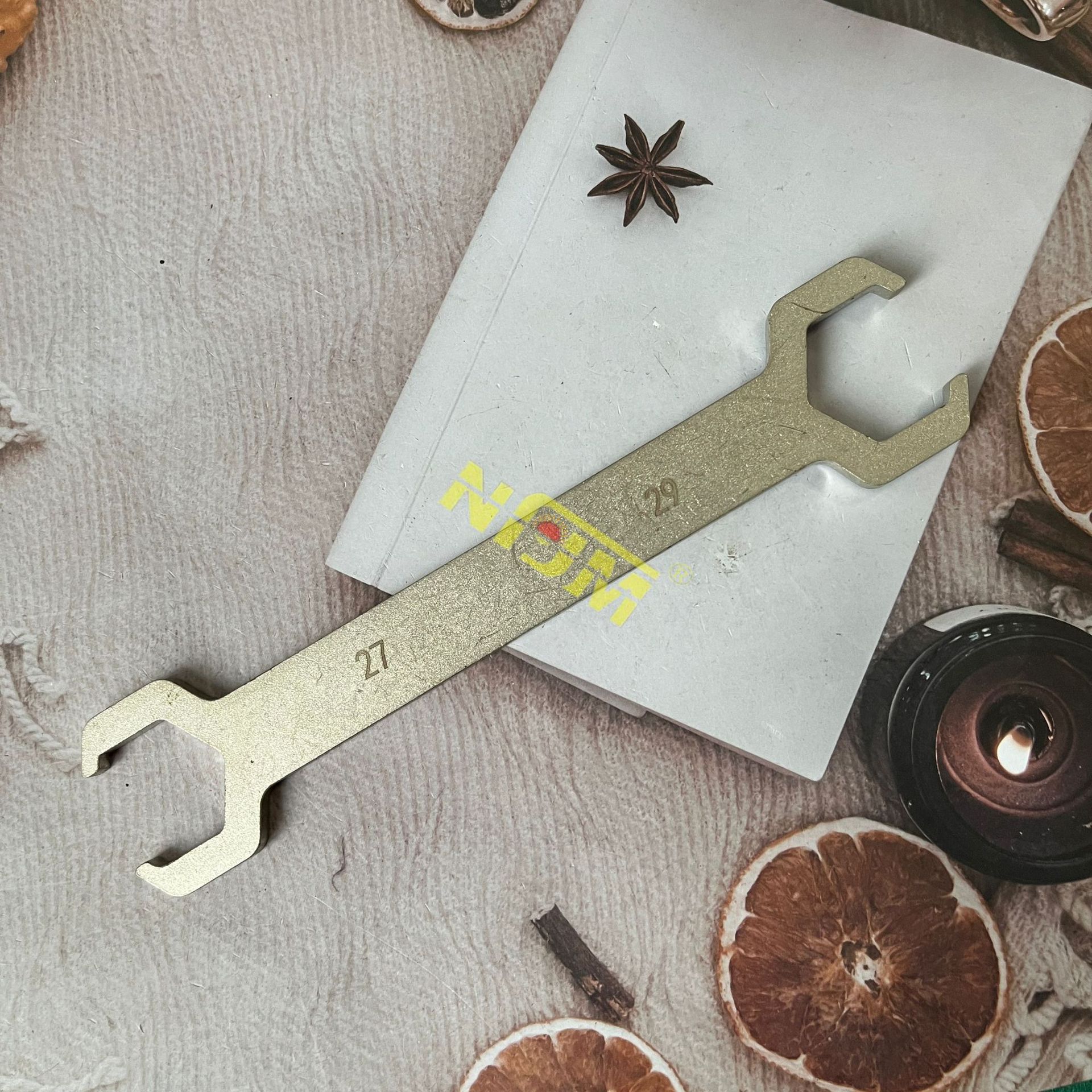 地暖分水器专用扳手4分6分地热拆卸工具2729开口双单头呆扳手2830