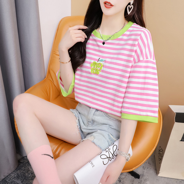 Summer elegant short sleeve T-shirt