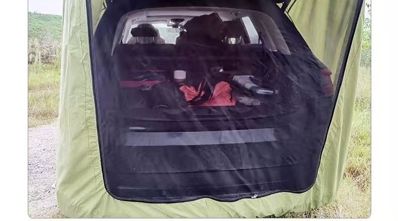 Direct from the manufacturer: Thickened, sun-proof, portable car tail tent, canopy, trunk camping outdoor tent, travel car tail tent