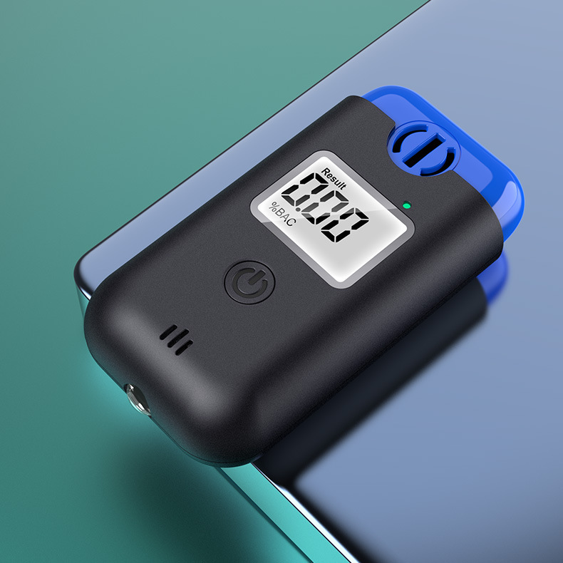 2023新款家用便携式查酒驾吹气式手持呼吸式酒精检测仪