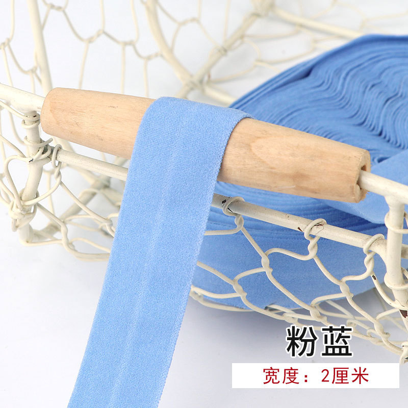 Tira de borde elástico de algodón accesorios de tela tira de borde de ropa de bebé cinta ropa interior banda elástica correa de tela plegable