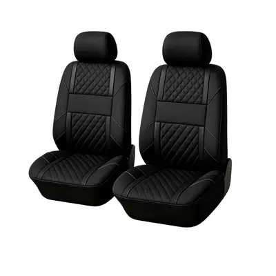 Seat cushion, seat cover — e-commerce platforms like TEMU and Amazon - black-4-piece-set-for-front-row-double-seats