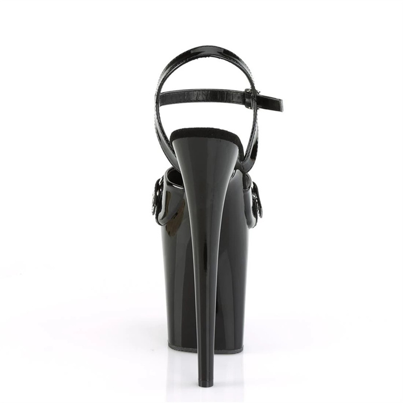 Sandalias de pole dance de tacón súper alto de 26cm Sandalias y zapatillas de tacón de aguja Escenario sexy Zapatos de baile Odio Tiangao