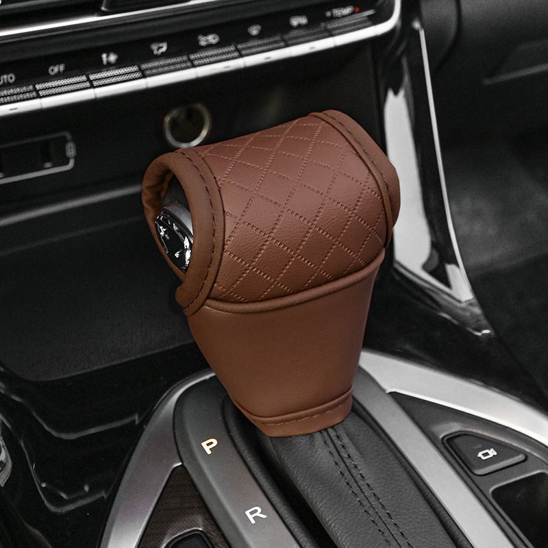 Cubierta del engranaje del coche cubierta de la palanca de cambios del coche cubierta del freno de mano engranaje manual engranaje automático vaina interior del coche universal