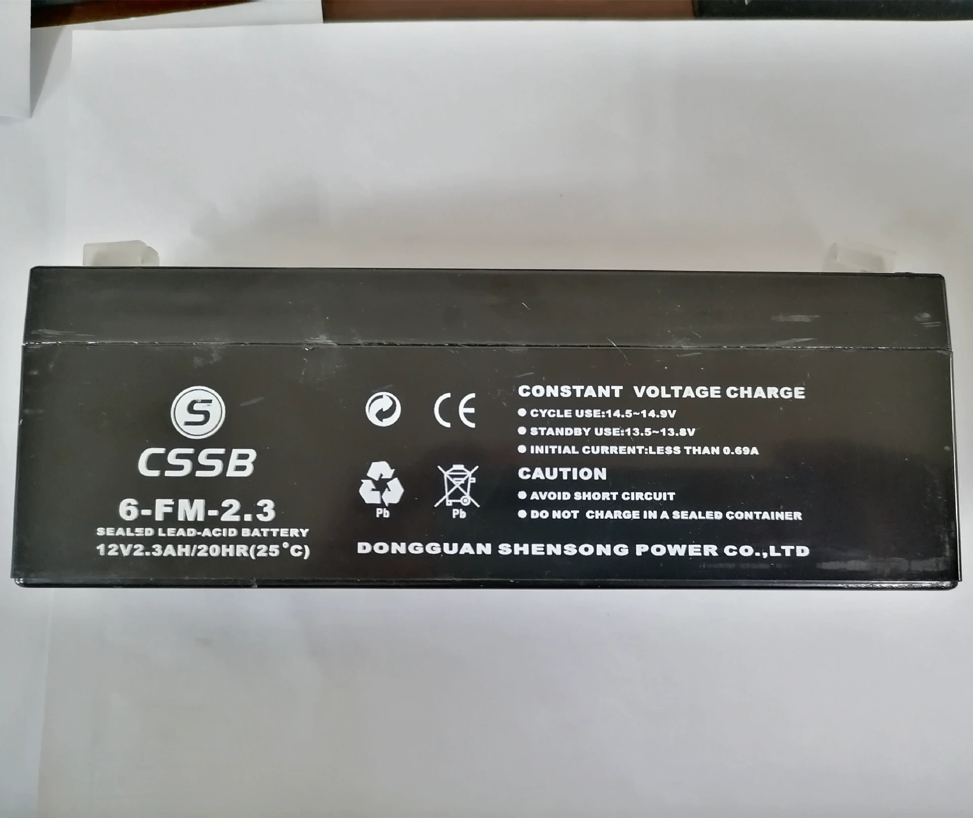 Перезаряжаемая батарея, сменная штора, 12V, 2.3AH, 20, 20HR