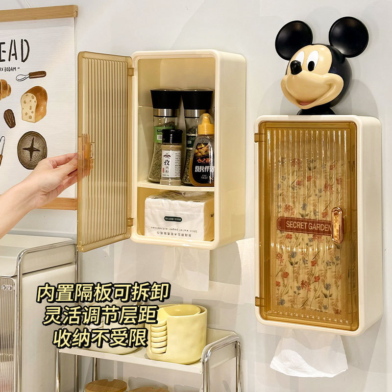 Baño pequeño armario sin perforación inodoro superior estante de almacenamiento Baño todo tipo de caja de almacenamiento de toallas colgadas en la pared