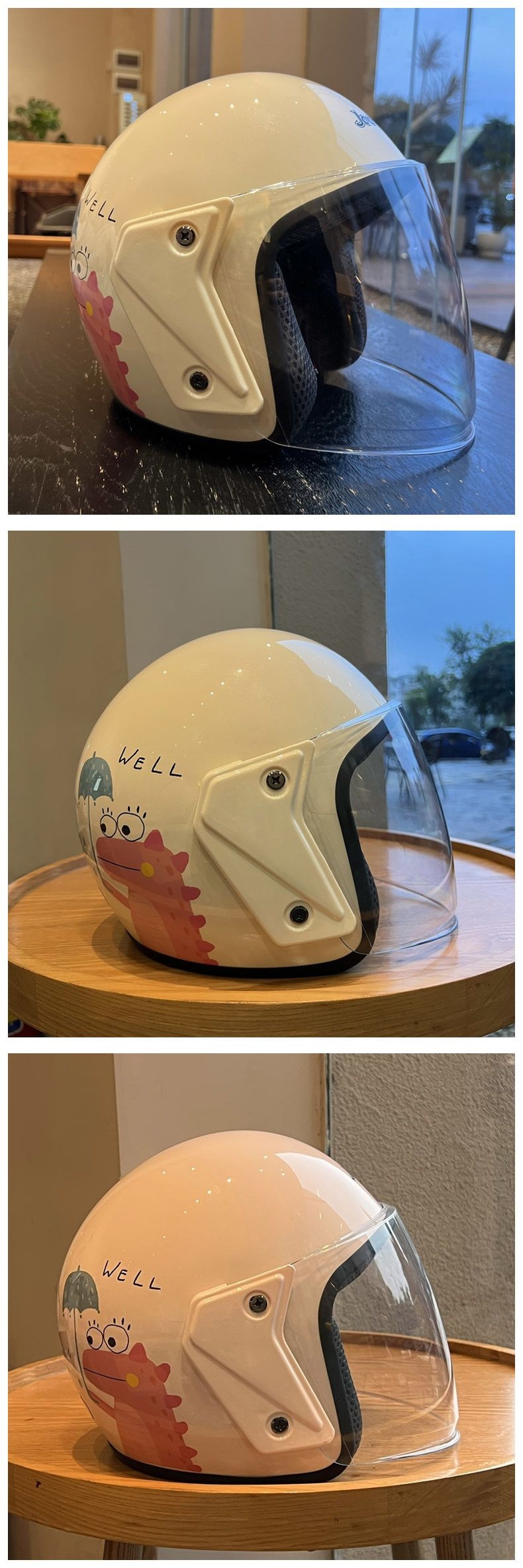 Autumn and winter 3C certified electric vehicle helmet, cute motorcycle and electric scooter safety helmet, warm, national standard half helmet