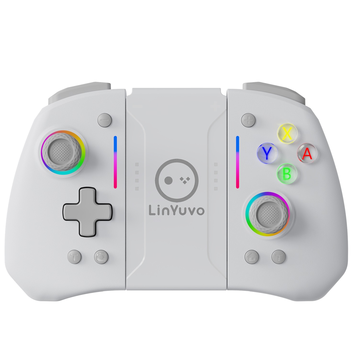 LinYuvo Joint Tour interruptor alegría con Bluetooth manejar colorido RGB luz con llave trasera inalámbrica izquierda y derecha mango
