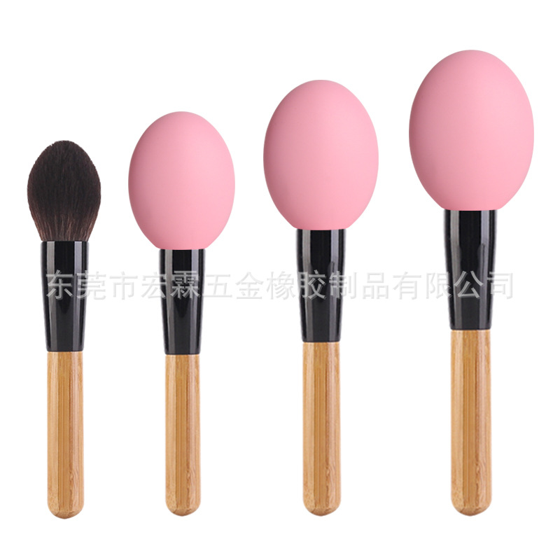 타원형 벌크 핑크 세트* 메이크업 브러쉬 더스트 커버