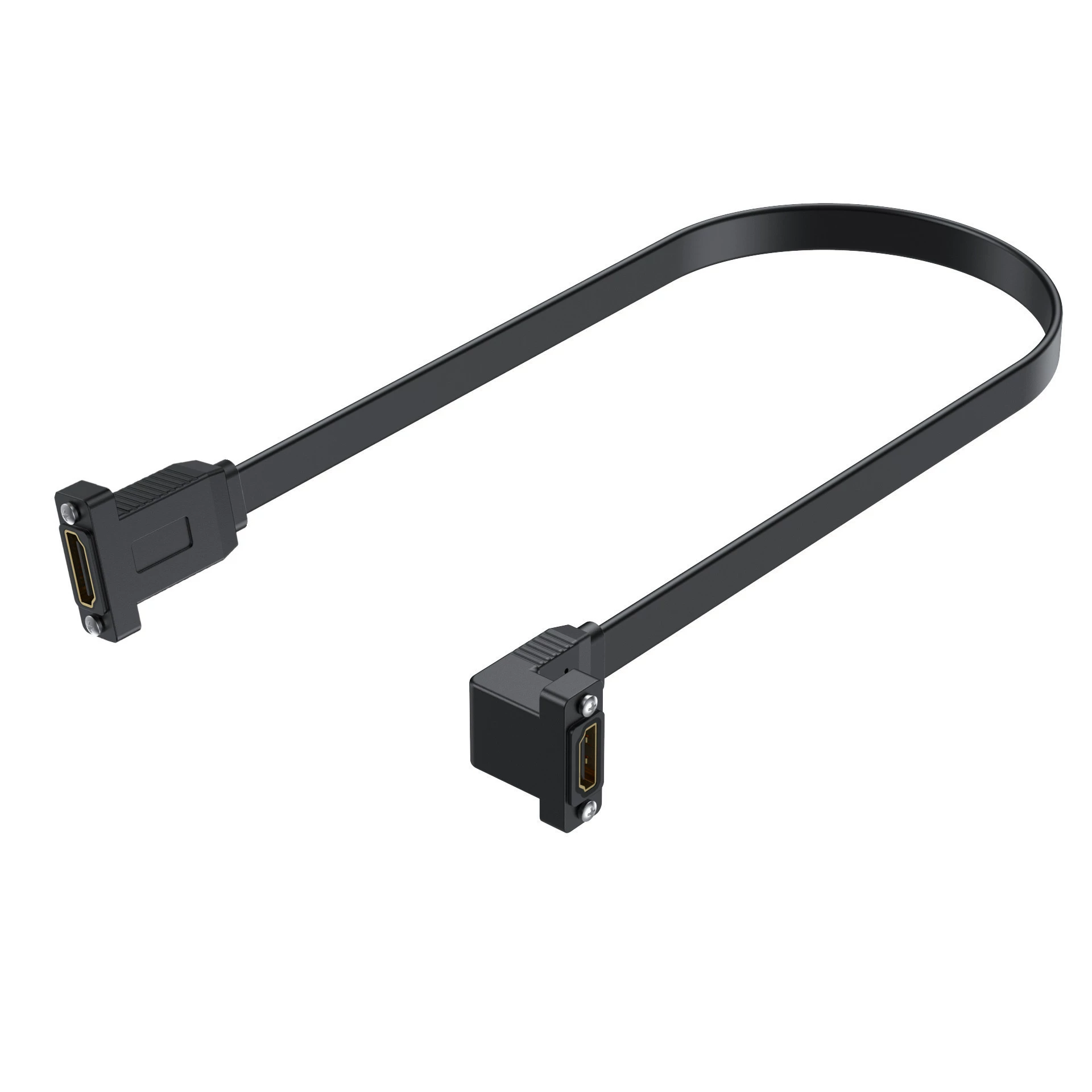 Плоский - высокоскоростной HDMI 2.0 версии для расширительной линии матери с фиксированной панели отверстий, провод поддерживает 4K2K 60Гц
