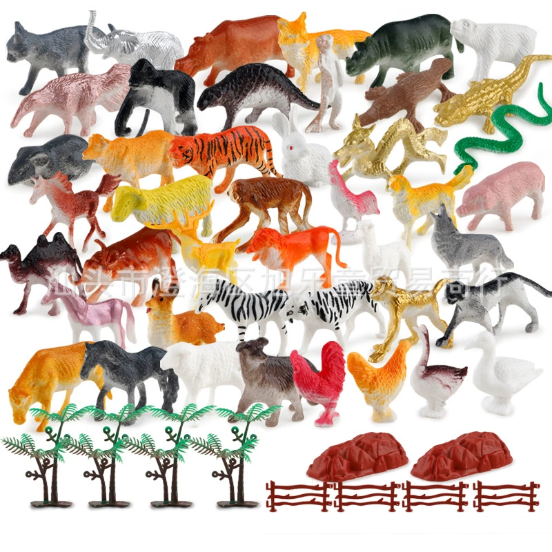 Набор детских игрушек-моделей животных из полипропилена: миниатюрные динозавры, имитация животных, оптом