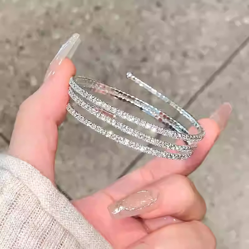 Triple Wrapped Zircon Bracelet
