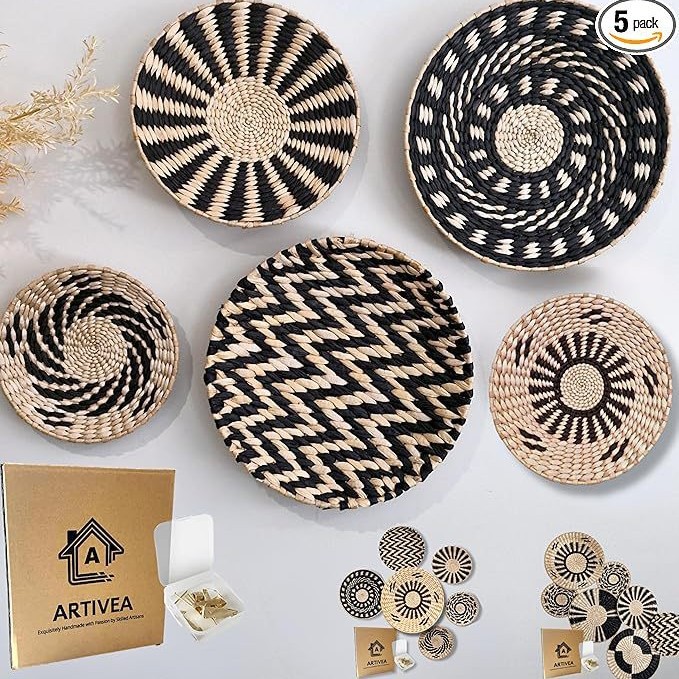 Decoración de pared colgante estilo nacional diole tejido a mano decoración de pared tejida de paja decoración de pared de fondo decoración de pared colgante decoración de pared