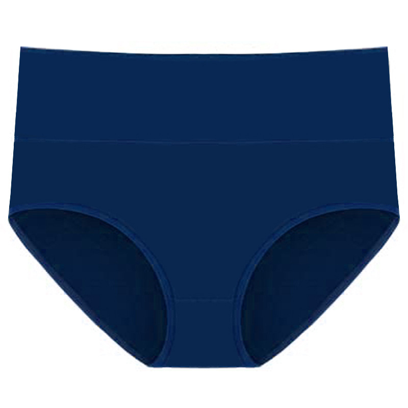 Ropa interior de cintura alta de algodón extra grande para mujer color sólido más calzoncillos de talla grande más ropa interior de cintura alta para mujer Levantamiento de cadera de contracción del vientre