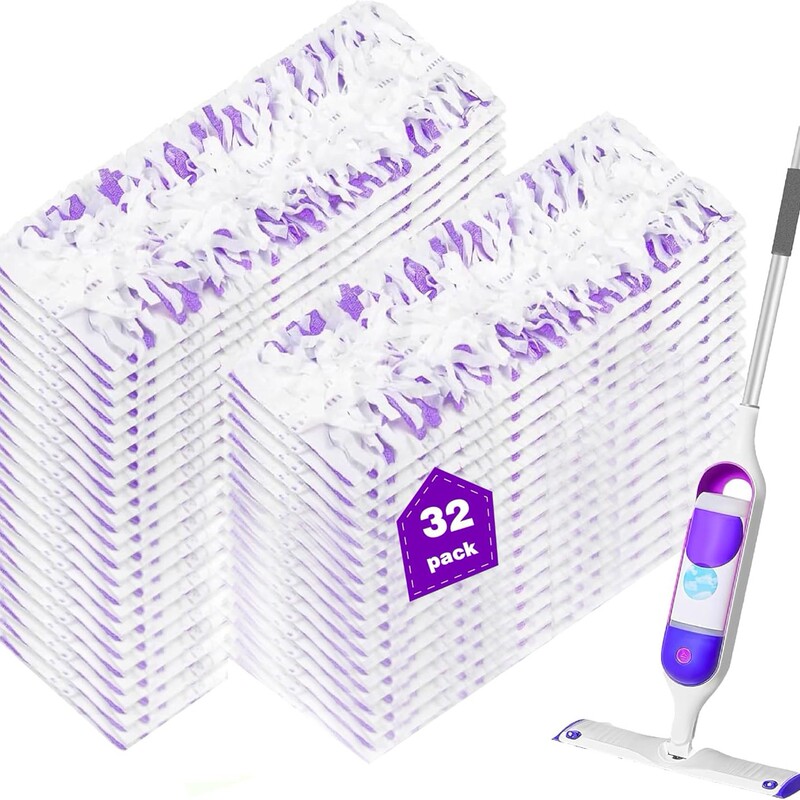 Compatible with the new Swiffer mop, this washable and reusable mop replacement features a spray nozzle and absorbent cleaning cloth