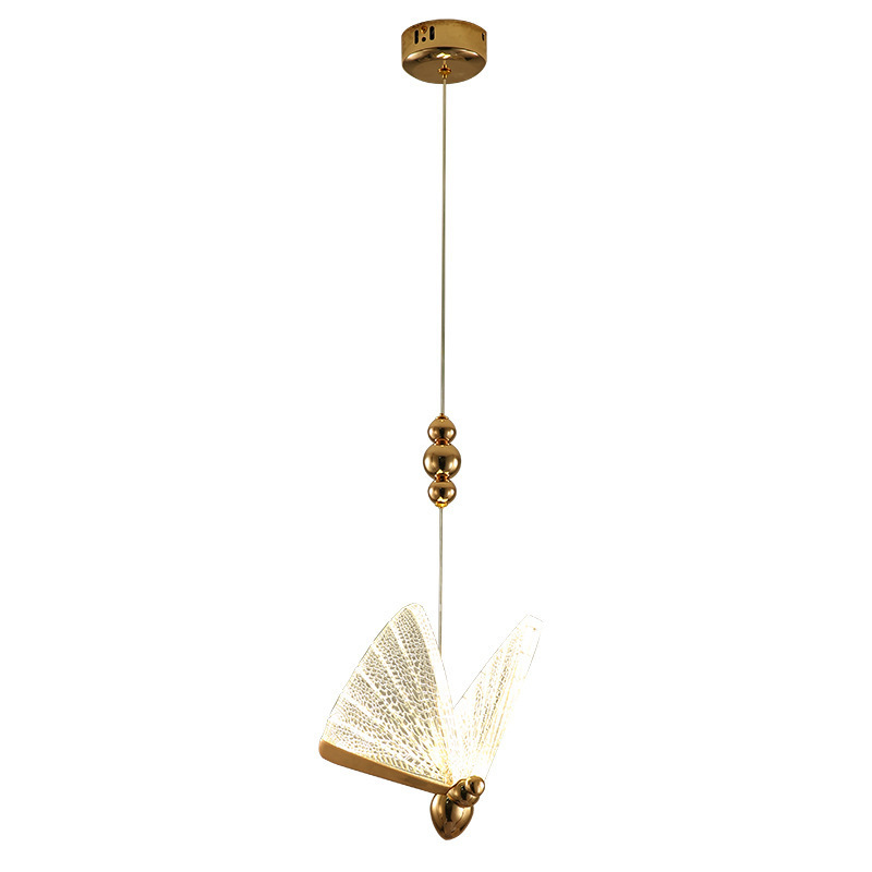 Lámpara de mariposa moderna y minimalista personalidad lámpara de comedor bar cabezal de cama iluminación nórdica mariposa lámpara de escalera dúplex