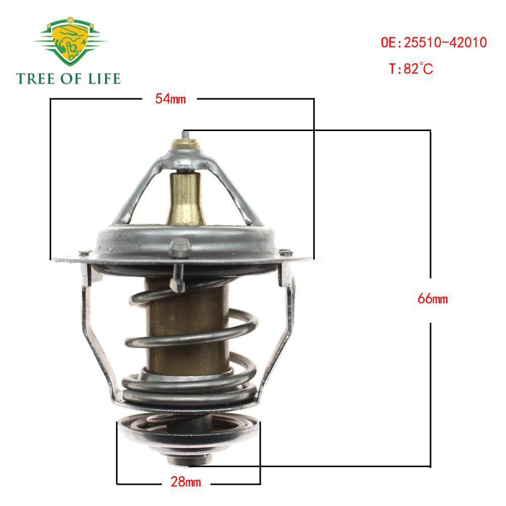 25510 - 42010 adecuado para el actuador de temperatura del refrigerante del motor Tucson Santa Fe 82 °C