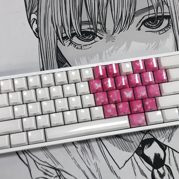 Butterfly love keycap-pink