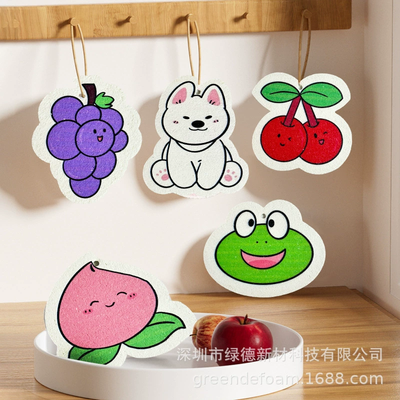 Sponge hygienic cartoon bath sponge, water absorbent, increased thickness