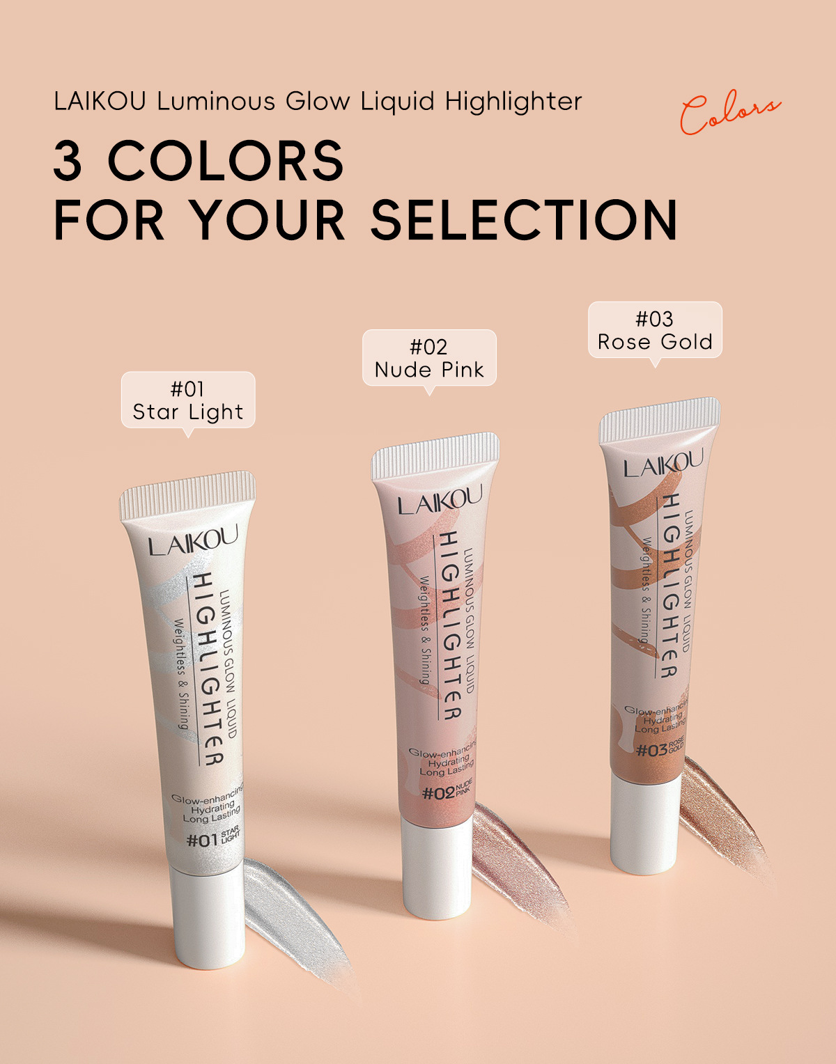 The temu version is available in three colors. LAIKOU 8g (tube) Highlighter Cream can cover blemishes for facial contouring undefined