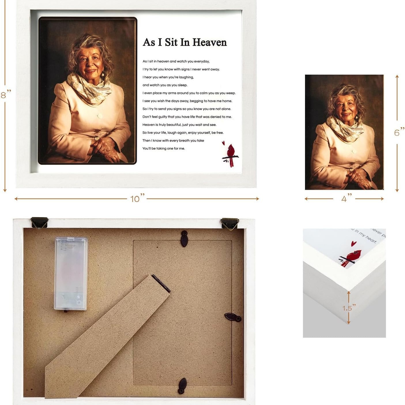 Marco DE FOTOS luminoso creativo l marco de fotos ligero conmemorativo con Marco de imagen ligero decoración de luz nocturna soporte MARCO DE REGALO brillante