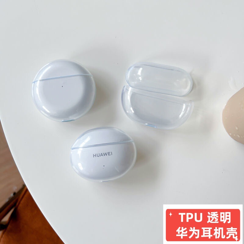 Transparent Huawei 6 Earphone Case Suitable for Huawei Se2/3 Wireless Bluetooth Earphones, Anti-Drop Soft Case for 7I/6I, Popular Online