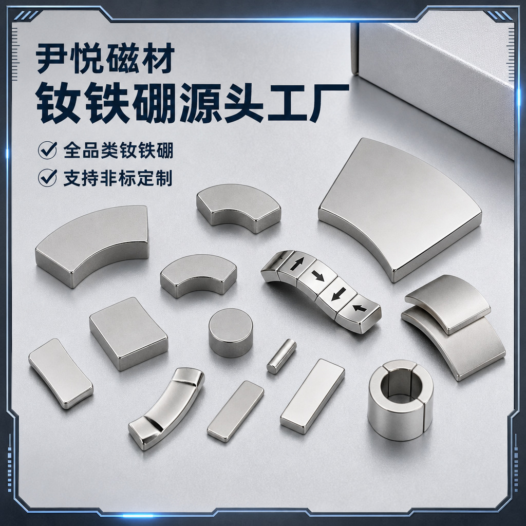 瓦形钕铁硼磁铁定制电机磁瓦 弧形磁铁 马达发电机强磁钢生产厂家