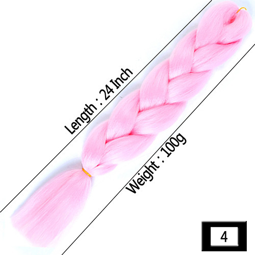 Peruca de comercio exterior gran trenza color gradiente africano gran trenza fibra química de alta temperatura seda trenza pelucina trenzada extensión de pelo