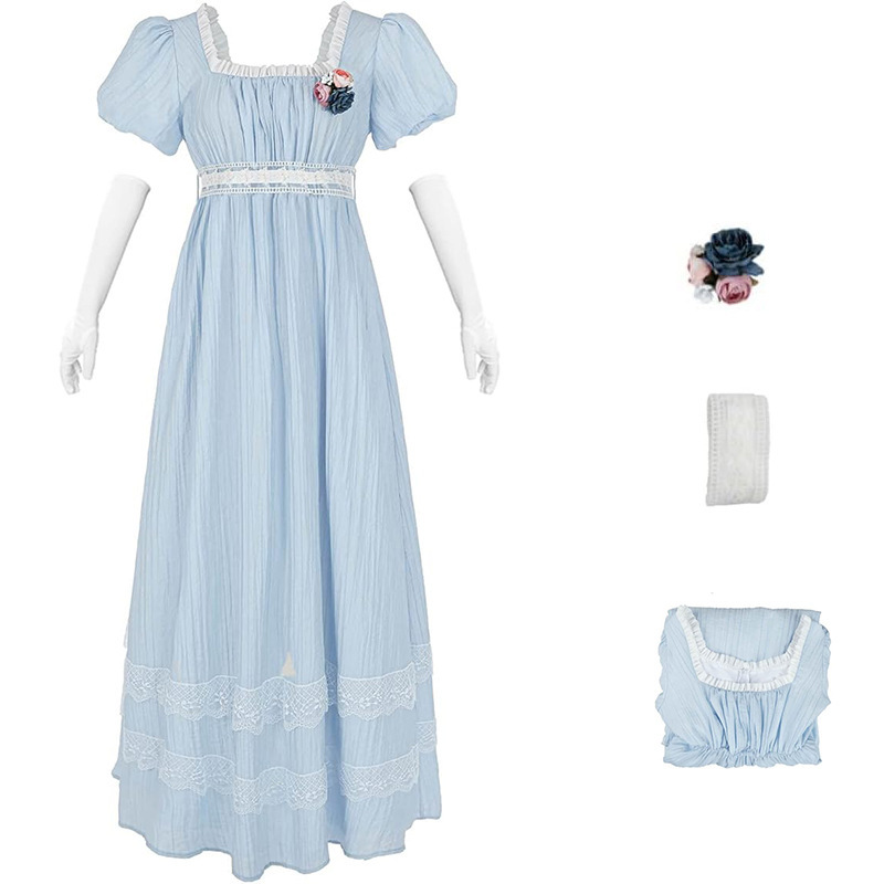 Regent's Ball Lady Dress High Waist Tea Robe Dress Medieval Evening Dress cospaly Stage Performance Dress