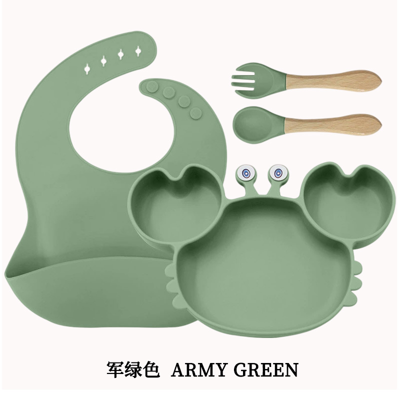 군청색 게살 접시 4종 세트