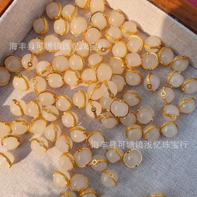 Zərgərlik ara hissələri White Jade Accessories Natural Hetian