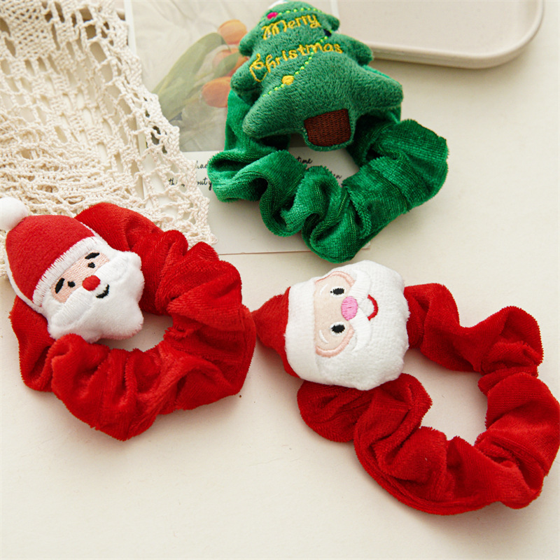 30g Weight Christmas Festival Women's Gender Cute Style Cute Women's Scrunchies 5
